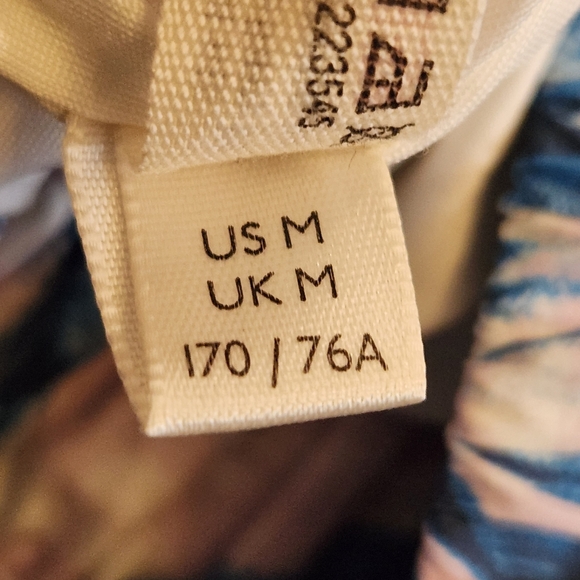 Free People Movement The Way Home Running Shorts Medium Blue Floral Tropical - Picture 9 of 10